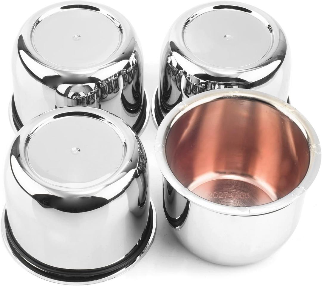 4Pcs 3.03inch Wheel Center Caps for Weld Racing Hub Wheels Rims Chrome Hub Covers (Diameter 3.03 in, Height 2.36 in)