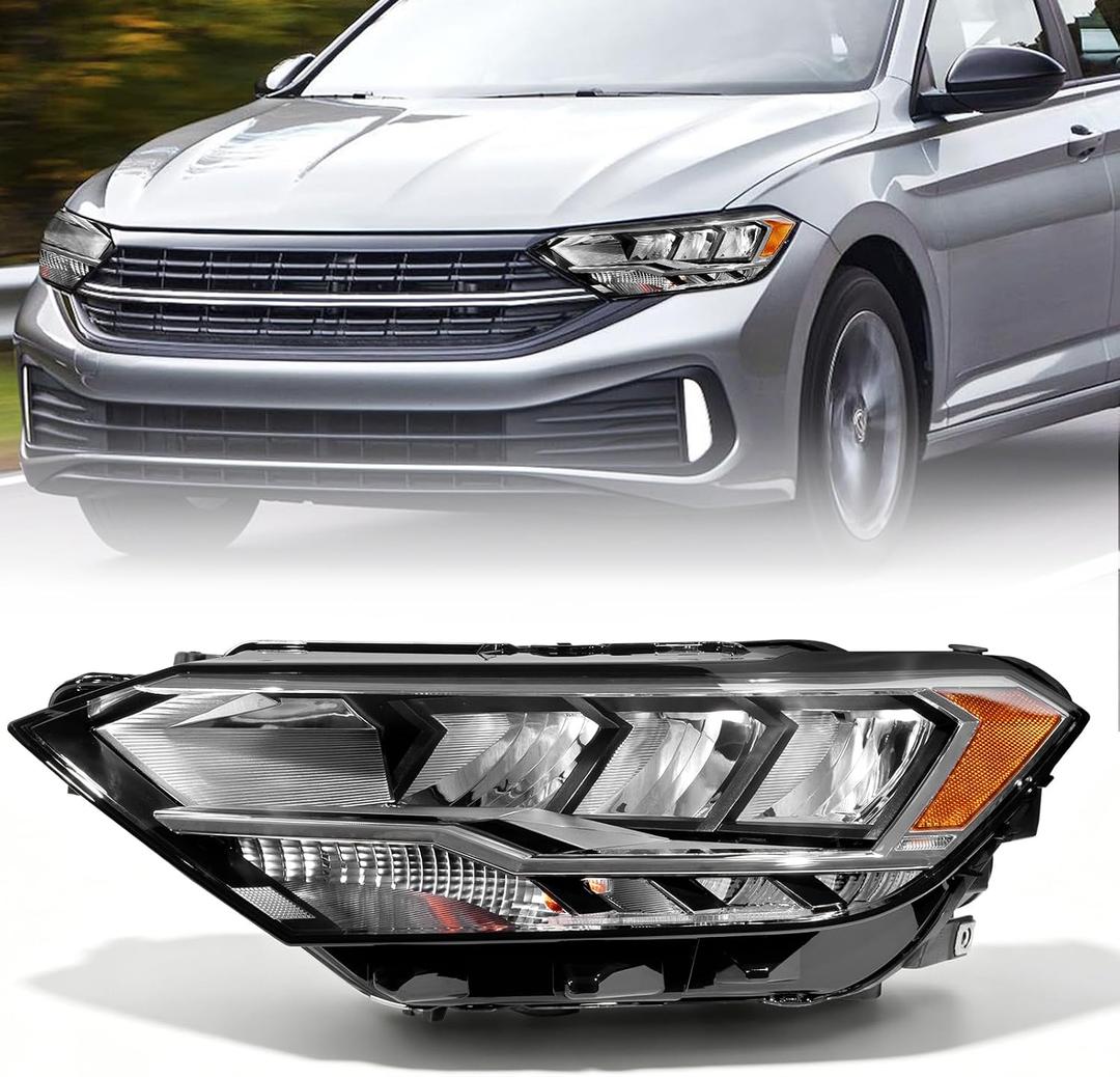 Zhaoyang Headlight Assembly Compatible with 2019-2023 Volkswagen Jetta Left