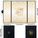 Vlipoeasn Thank You Card Guest Book Alternative, Black Gold Thank You All You Do, Thank You Sign,Graduation Retirement Office Party Decor, Thanks to Staff Teacher Professor Doctor Nurse Decoration