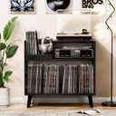 Record Player Stand with Vinyl Storage Turntable Stand
