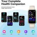 Fitness Trackers,Smart Watch with 1.47" Color Screen,100+Sport Modes Fitness Watch with Heart Rate Sleep Monitor,Pedometer Step Counter Watch,3TAM Waterproof Activity Trackers for Women Men, BGE