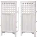Suncast 4 Panel Reversible Outdoor Screen Enclosure, 44" (H) x 23" (W) per, White