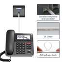 Phone Cable 100 Feet Long Telephone Line Cord with RJ11 6P4C Connectors for Landline Phone, Fax Machine and Modem, for Both in-Wall and Out-Wall Using, White, AV04221