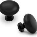 10Pack Black Cabinet Knobs Dresser Drawer Knob for Kitchen Cabinets Hardware, Single Hole