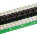 ICC CAT6 Ethernet Data Module, 8 Ports, UL Listed & PoE++ Rated, High-Performance Network Interface, Quick Push-Pin Mount, Fits 9", 14", and 28" Structured Wiring Enclosures