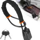 2026 Upgraded Steering Wheel Lock, Seatbelt Lock, Universal Anti-Theft Device, Car Lock, Anti-Theft Device with 3 Keys (Black)