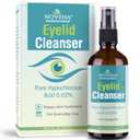 NOVEHA Eyelid Cleanser | Stye Eye Treatment | Eye Lid Cleaning | Dry Eye Relief | Fast Acting Soothing Eyelid Cleansing Formula | Pure and Gentle Lash Hypochlorous Acid Eyelid Spray (4oz - 1 Pack)
