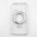 JUESHITUO 3 in 1 for iPhone 15 Case, [Non-Yellowing] 360 Rotatable Magnetic Ring Stand with [Rotary Damping Sound] [1X Screen Protector + 1X Camera Lens Protector] Slim Phone Cover 6.1", Clear