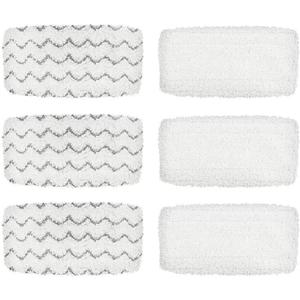 BettaWell Steam Mop Refill Pads Compatible with Bissell 1252 1606670 1543 1652 1132M 1530 11326 Symphony Hard Floor Vacuum Steam Cleaner Series (Pack of 6)