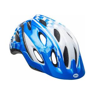 Bell® Child Bicycle Helmet - Cadence Blue/White Checkers