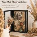 Deep Shadow Box 11x15 Wooden Display Case, 3 Sided Acrylic, Wall Mount