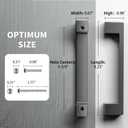 Cobbe 3-3/4 Inch Thickened Solid Pulls for Cabinet Handles - 30 Pack Matte Black Cabinet Pulls -Modern pulls are Suitable for cabinets, Drawers, bookcases, chests of Drawers. (3-3/4" hole center spacing)