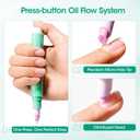 9 x Gellen Cuticle Oil Pusher Pen, Ceramic Cuticle Remover Pen, 6ml Nourishing Nail Oil Pen, Nail Care Pen for Hangnails & Easy & Mess-Free Cuticle Pusher Tool, Nourish & Strengthen Nails