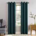 Sun Zero Easton Energy Saving Blackout Grommet Curtain Panel, 40" x 54", Teal
