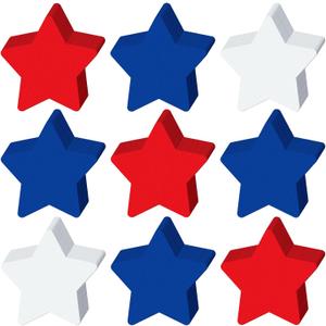 600 Pieces Patriotic Star Cutouts Paper 2 Inch Independence Day Red White Blue Die Cuts Star Shape 4th of July Classroom Bulletin Board Decor for Memorial Day School Craft DIY Projects