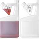 2 Pcs 32oz Tip Measure Containers Tip and Pour Measuring Containers Chemical Measuring Cups with Lids Plastic Bottle, up to 4oz Capacity (32oz)