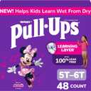 Pull-Ups Girls' Potty Training Pants, Size 5T-6T Training Underwear (50+ lbs), 48 Count