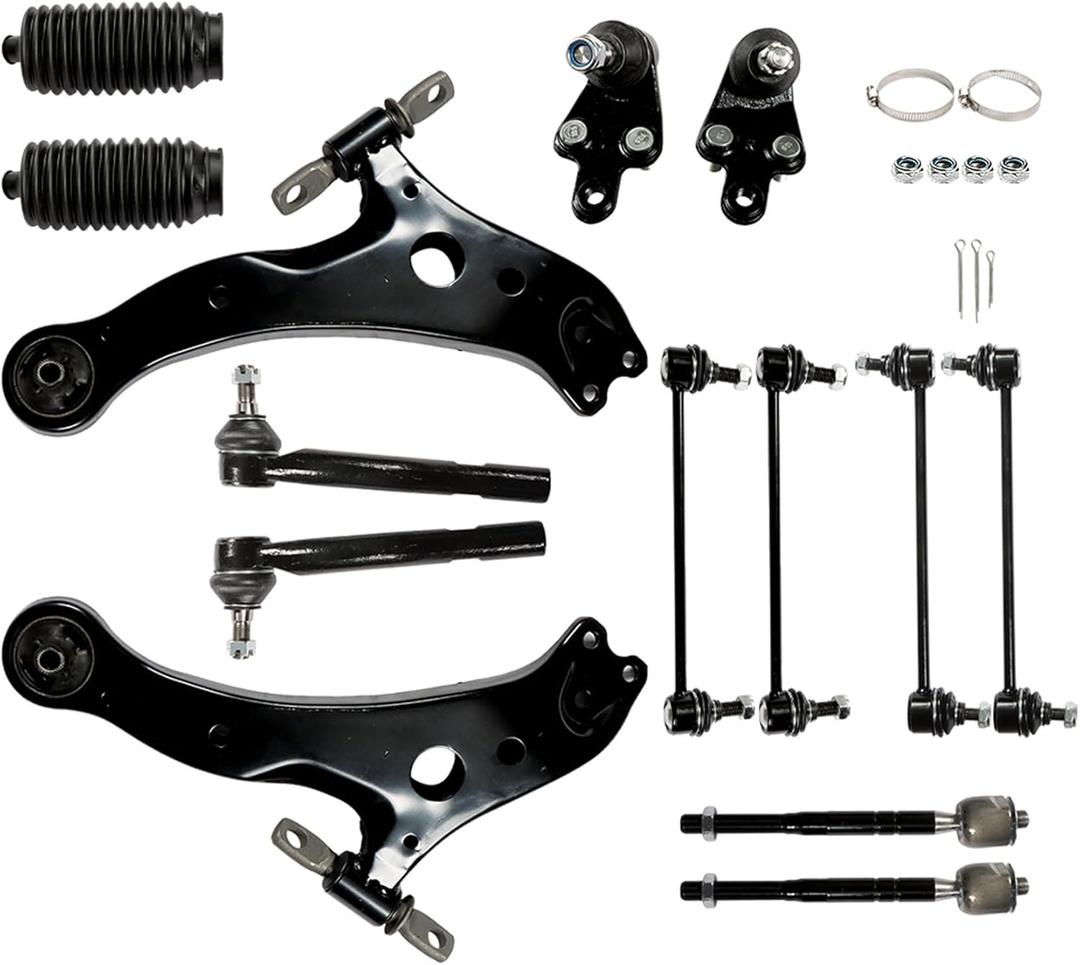labwork 14Pc Front Suspension Kit Control Arms Replacement for Toyota Camry 2007-2011