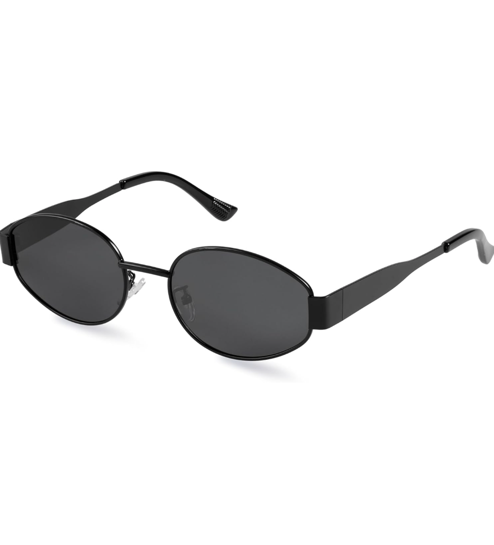 livho 2025 Trendy Oval Sunglasses - Stylish Polarized Shades for Everyday - Retro Metal Frames