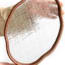 IwaiLoft Glass Serving Tray with The Crabapple Pattern Glass and Walnut for Kitchen Countertop Home Decor for Coffee Table, Also Suitable for Tea Coffee Decorative Trays (Clear,11.4" x 7.8" x 1")