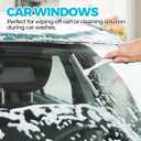 2PACK Shower Squeegee for Glass Doors, Squeegee for Shower GlassAll-Purpose Tile Walls, Bathroom, Window, Glass and Car Windshield, Mirrors and Kitchen-Stainless Steel, 10 Inches, Silver