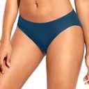 Women Bikini Bottom Full Coverage Bathing Suit Bottoms Swimsuit Bottom | Low Waist Design, Side Strap Cutout, Full Rear Coverage, Secure Fit, Soft Breathable Fabric (XS)