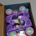 SULIFEEL Kids Adjustable Quad Roller Skates,Toddler Beginner Roller Skates for Girls and Boys Age 2-5 Years Old (Unicorn Purple)