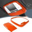 for Durango Overhead Console Panel Dome Light Cover Trim for Charger/Durango/300C 2011-Present Orange Interior Accessories 2pcs