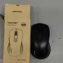 TECKNET Bluetooth Mouse, [ USB + BT1 + BT2 ] Wireless Mouse for Laptop, Silent Click, Ergonomic Design, 4800 DPI Computer Mice Wireless, Dual Mode for Laptop, Computer, iPad, MacBook (Black)