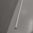 IWIWE 24 Inch Towel Bar Replacement Rod for Ceramic Holder - Spring Loaded Adjustable Square Plastic Towel Rod for Bathroom and Kitchen Porcelain Holders (White Reliable Plastic)