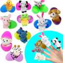 Easter Eggs Basket Stuffers 2.76'' Finger Puppet for Theme Party Favor, Egg Hunt Filler, Goodie Bag Fillers, Classroom Prize Supplies 10 Pack