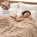 Berkshire Faux Fur & Velisse Reversible Blanket - Ultra Soft Plush Blanket for Couch and Bed, Luxury Fluffy Sofa Decor, 90" x 108", Cowboy Buffalo
