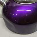 Food Grade Stainless Steel Teakettle is Best for Boiling Water, Brewing Tea, and Making Coffee (Purple)