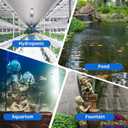 Knifel Submersible Pump 400GPH with AUTO-Shut-Off 6.5ft High Lift for Fountains, Hydroponics, Ponds, Aquariums & More