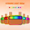 Karaoke Machine for Kids, Kids Toys for 3-12 Years Old Girls Birthday Presents, Portable Bluetooth Karaoke Speaker with 2 Microphones, Girls Gifts for Kid Party Christmas Birthday(Orange)