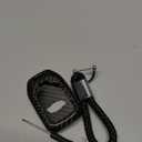 Real Carbon Fiber Key Fob Cover Compatible with Chevy with Keychain, T-carbon Full Protection Key Case Compatible with Chevrolet Silverado 1500 2500 3500 HD Suburban Tahoe Smart Key 2018-22,Black