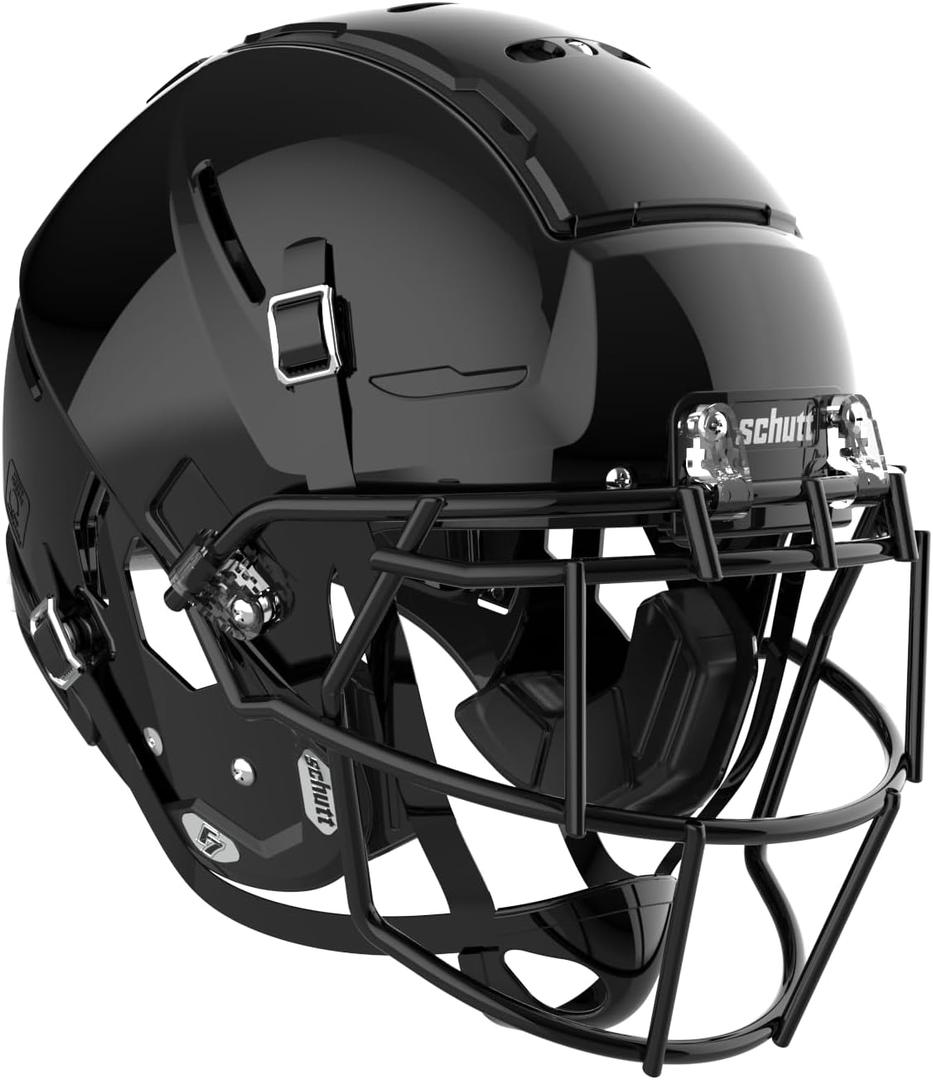 Schutt Sports F7 LX1 Youth Football Helmet with Facemask, Black, Small