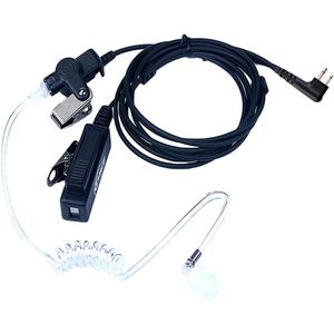 2-Wire Acoustic Tube Earpiece/Headset with PTT and Mic Surveillance Kit for Motorola Walkie Talkie CP200 CLS1110 CLS1413 CLS1450 Radio