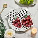 Horaldaily 100Pcs Back to School Paper Napkins, Apples Dots