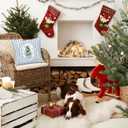 Blue and White Chinoiserie Christmas Tree Pillow Covers 18x18, Preppy Girly Christmas Decor, Coquette Bow Xmas Tree Decorative Throw Pillow Covers for Girls Bedroom Living Room Home (Color 15)