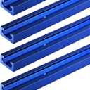 4Pack 36" T-Track for Woodworking Blue Double-Cut
36 inch Universal Aluminum T Tracks Blue