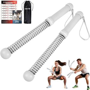 Weighted Ropeless Battle Ropes, Heavy Duty Portable Cordless Battle Ropes for Home Gym with Poster, Workout Exercise Rope for Strength Building, HIIT and Low-Impact Aerobic Training for Men & Women