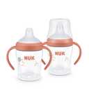 NUK Perfect Match Learner Cup, 5 oz, 2 pack – Soft Spout, EasyGrip Handles, BPA Free, Spill Proof Transition Sippy Cup