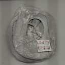 Legigo 5 Pack Thicker Bathroom Toilet Seat Cover Pads- Soft Warmer Toilet Seat Cushion Cover Stretchable Washable Fiber Cloth, Easy Installation Comfortable Toilet Lid Seat Cover(Knit Elongated Gray)