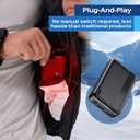 5v/2a Heated Vest Battery Pack 10000mah Power Bank for Heating Vests Jackets Coats Hoodies USB Battery for Electric Vest Jacket for Men for Women (Not Compatible with 7.4V Heated Clothing)