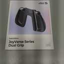 JSAUX Non-Slip Ergonomic Charging Grip for Switch 2, Magnetic Grip Controller Compatible with Switch 2 JoyPads, Play While Charging with LED Indicator & 1.5m/4.9ft Charger CableBlack