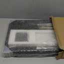 Juvale Black Serving Tray for Coffee Table with Coasters, Decorative Interchangeable Gold and Silver Handles (16x12)