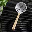 Kitchen Ladle Strainer, Large Slotted Spoon with High Heat Resistant BPA Free, Non Stick Cooking Skimmers For Draining & Frying