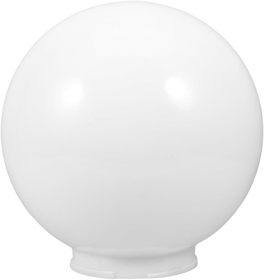 PRETYZOOM 12 Inch Acrylic Spherical Lampshade Replacement Globe Light Cover for Outdoor Garden Patio Lamps Round Lamp Shade with Sturdy Lightweight Design, 30.00X30.00X30.00CM