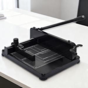 Heavy Duty Paper Cutter for A4 Paper, Guillotine Paper Cutter 12 Inch, 400 Sheet Capacity, Solid Steel Construction, 20.87"x15.55"x7.87"